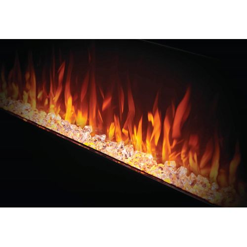  Napoleon Harsten 50 Inch Linear Electric Fireplace With Integrated Bluetooth Speakers - Can be Wall Mounted - 400 Sq Ft Electric Fireplace Heater