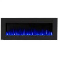 Napoleon Allure-NEFL60FH-MT-Mesh Front Wall Hanging Electric Fireplace, 60 Inch, Black