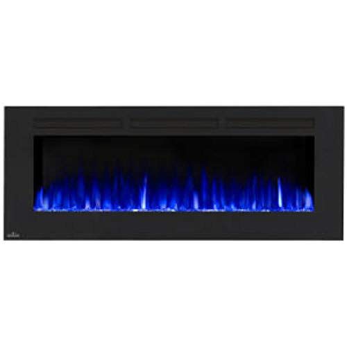  Napoleon Allure-NEFL60FH-MT-Mesh Front Wall Hanging Electric Fireplace, 60 Inch, Black