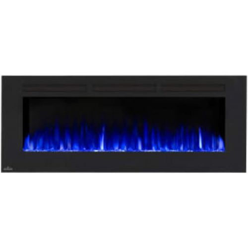  Napoleon Allure-NEFL60FH-MT-Mesh Front Wall Hanging Electric Fireplace, 60 Inch, Black