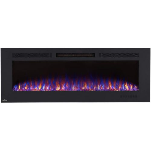  Napoleon Allure-NEFL60FH-MT-Mesh Front Wall Hanging Electric Fireplace, 60 Inch, Black