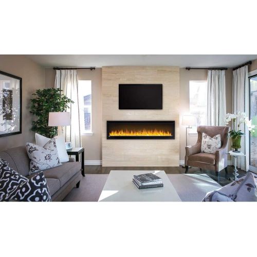  Napoleon Alluravision 60-NEFL60CHS-Slim Wall Hanging Electric Fireplace, 60 Inch Slim, Black