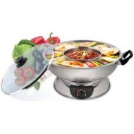 Narita NARITA 4.5Q ELECTRIC STAINLESS STEEL 2 WAY HOT POT (WITH A FREE PACK OF SOUP BASE FROM LITTLE SHEEP)