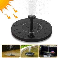 [아마존핫딜]Nasharia Solar Springbrunnen, Solar Teichpumpe mit 6 Effekte Spruehwasser Solar Wasserpumpe Fontane Pumpe fuer Gartenteiche, Fisch-Behalter, Vogel-Bad und Kleiner Teich, Gartendekora