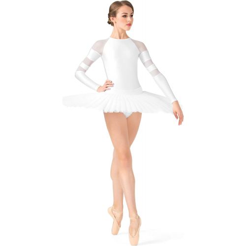  Natalie Dancewear Adult Long Sleeve Mesh Leotard N8847