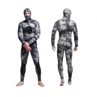 Nataly Osmann Men 5mm Spearfishing Premium Camouflage Neoprene Wetsuit Scuba Diving Suit Hoodie Snorkeling Suits