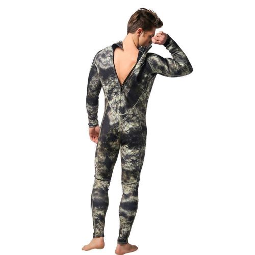  Nataly Osmann Mens 3mm Wetsuits Camo Neoprene Full Body Diving Suits One Piece Spearfishing Suit