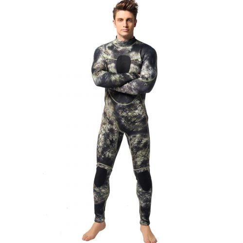  Nataly Osmann Mens 3mm Wetsuits Camo Neoprene Full Body Diving Suits One Piece Spearfishing Suit