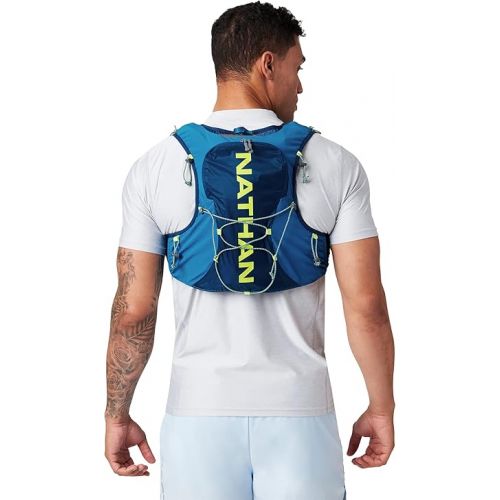  Nathan Vapor Air 3.0 7 Liter Hydration Vest w/ 2L Bladder, Air Mesh Shoulder Straps, Front Pockets & Back Zipper Pocket, Breathable & Moisture Wicking