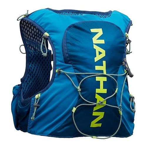  Nathan Vapor Air 3.0 7 Liter Hydration Vest w/ 2L Bladder, Air Mesh Shoulder Straps, Front Pockets & Back Zipper Pocket, Breathable & Moisture Wicking