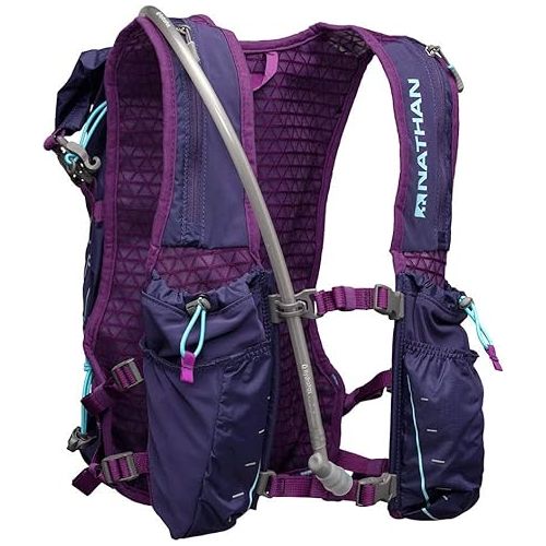  Nathan TrailMix Running Vest/Hydration Pack. 12L (12 Liters) for Men and Women | 2L Bladder Included (2 liters). Zipper, Pocket