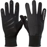 Nathan Reflective Gloves. for Running and Outdoor Activity. Touch Screen Finger for Smartphone Use.