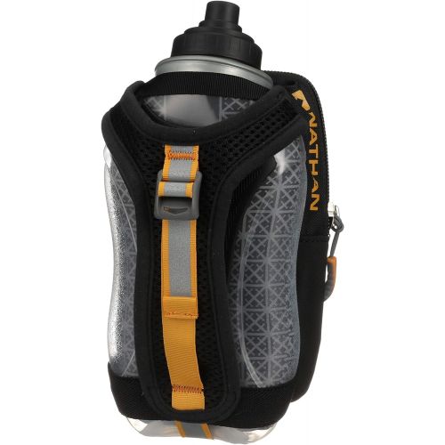  [아마존베스트]Nathan Handheld Water Bottle and Phone Case for Running/Walking. Insulated 18 oz, Hand Held Strap SpeedView Flask. Hydration Pack for Runners