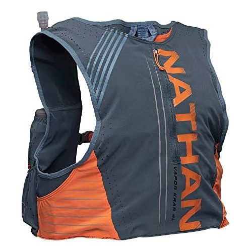  Nathan Men’s Hydration Pack/Running Vest - VaporKrar 4L 2.0-4L Capacity with Twin 20 oz Soft flasks, Hydration Backpack - Running, Marathon, Hiking, Cycling