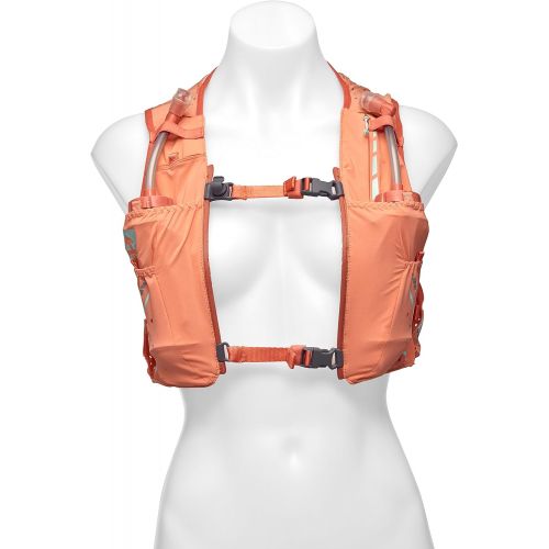  Nathan VaporHowe Hydration Pack, Running Vest, Includes two 12oz Flasks with Extended Straws, Compatible with 1.5L Hydration Bladder Reservoir, Womens