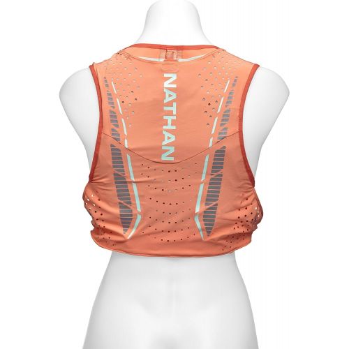  Nathan VaporHowe Hydration Pack, Running Vest, Includes two 12oz Flasks with Extended Straws, Compatible with 1.5L Hydration Bladder Reservoir, Womens