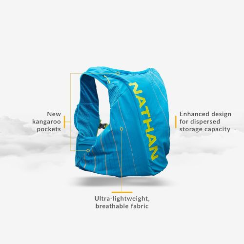  Nathan Pinnacle 12L Hydration Pack Running Vest with 1.6L Water Bladder Included. Hydration Backpack for Women / Men / Unisex. for Runs, Hiking, Cycling and More