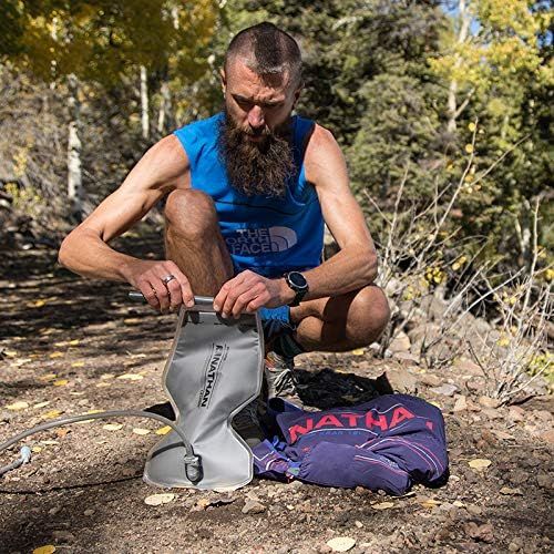  Nathan Men’s Hydration Pack / Running Vest - VaporKrar 2.0 - 12L Capacity with 1.6 L Water Bladder, Hydration Backpack - Running, Marathon, Hiking, Outdoors, Cycling and More