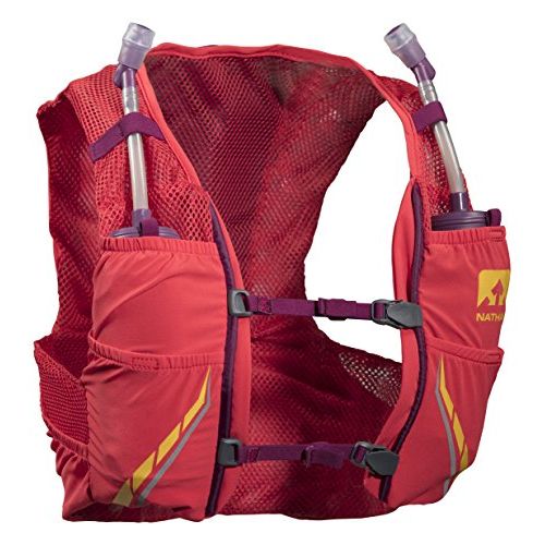  Nathan VaporMag Running Hydration Pack for Women, Hydration Race Vest Includes Two 12oz flasks, Reflective