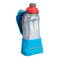 Nathan Running Handheld Quick Squeeze. No-Grip Adjustable Hand Strap. 12oz / 18oz / Insulated. Reflective Hydration Water Bottle.
