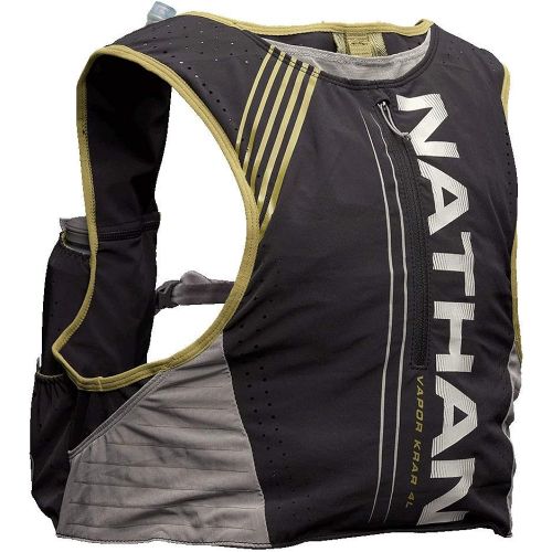  [아마존베스트]Nathan Men’s Hydration Pack/Running Vest - VaporKrar 4L 2.0-4L Capacity with Twin 20 oz Soft flasks, Hydration Backpack - Running, Marathon, Hiking, Outdoors, Cycling and More