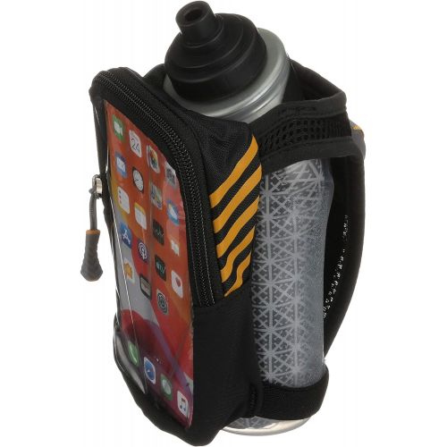  Nathan Handheld Water Bottle and Phone Case for Running/Walking. Insulated 18 oz, Hand Held Strap SpeedView Flask. Hydration Pack for Runners