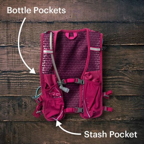  Nathan TrailMix Running Vest/Hydration Pack. 7L (7 Liters) for Men and Women 2L Bladder Included (2 liters). Zipper, Phone Holder, Water