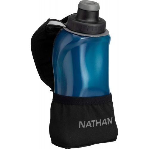  Nathan Running Handheld Quick Squeeze. No-Grip Adjustable Hand Strap. 12oz / 18oz / Insulated. Reflective Hydration Water Bottle.