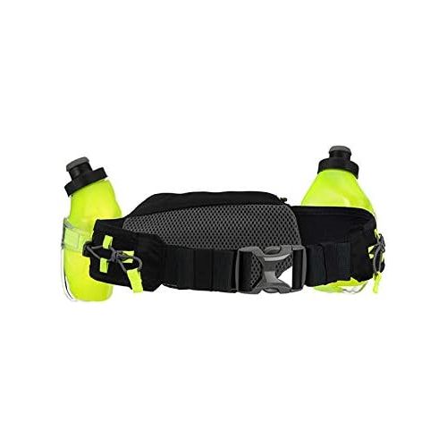  Nathan Hydration Running Belt Trail Mix Plus - Adjustable Running Belt ? TrailMix Includes 2 Bottles/Flask ? with Storage Pockets. Fits Most iPhones and Smartphones