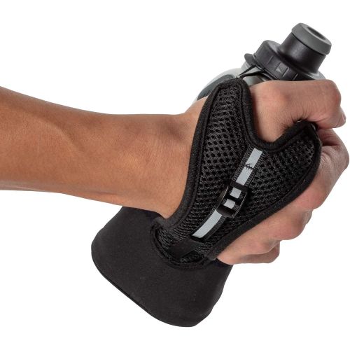  Nathan Running Handheld Quick Squeeze. No-Grip Adjustable Hand Strap. 12oz / 18oz / Insulated. Reflective Hydration Water Bottle.