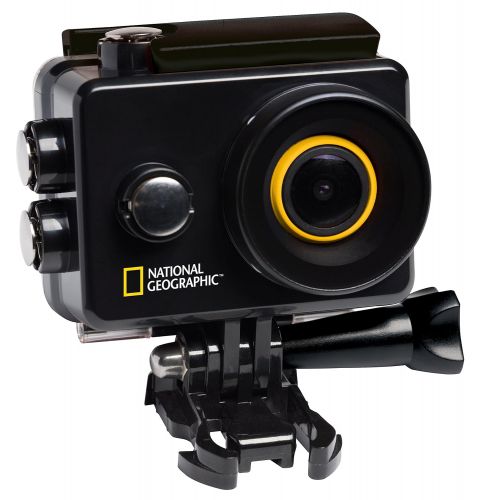  National Geographic Action Cam Explorer 2 FULL-HD 140°, WLAN, 2 LCD, HDMI, umfangreiches Zubehoer