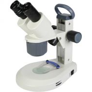 National Optical D-ELS-1 Ecoline Tri-Power 1x, 2x, 4x Stereo Microscope with LED Illuminator
