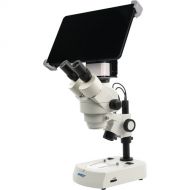 National Optical BTI2-440T-440PLL Zoom Trinocular Stereo Microscope with Moticam X5 Camera & 10