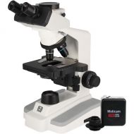 National Optical Trinocular Microscope with Plan Achromatic Lenses & HDMI Camera Bundle