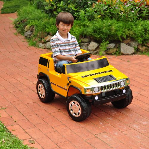  National Products 6V Yellow Hummer H2 Battery Operated Ride-on