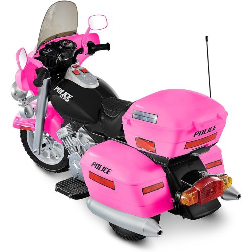  National Products Limited National Products 12V Police Motorcycle - Pink