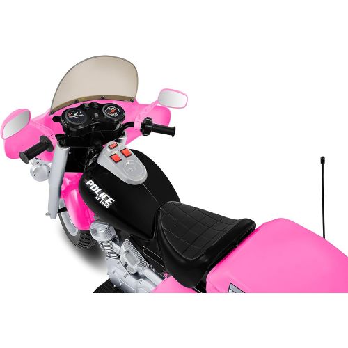  National Products Limited National Products 12V Police Motorcycle - Pink