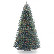 National Tree 7.5 North Valley Blue Spruce Tree with Multicolor Lights