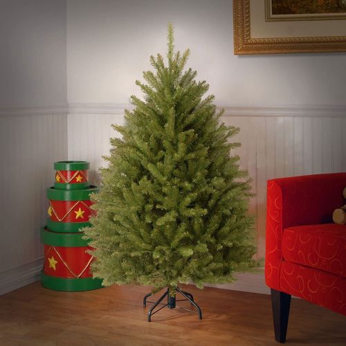  National Tree Unlit 4-12 Dunhill Fir Hinged Artificial Christmas Tree