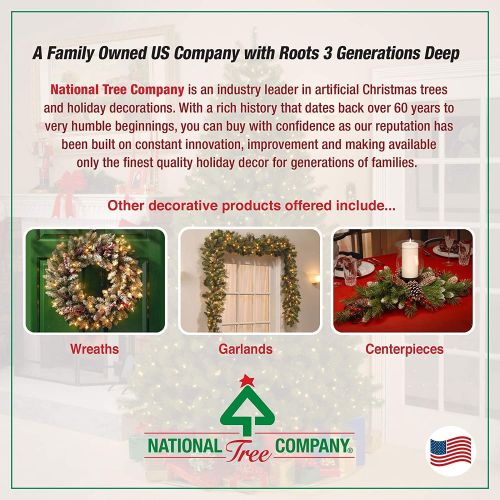  National Tree Unlit 4-12 Dunhill Fir Hinged Artificial Christmas Tree