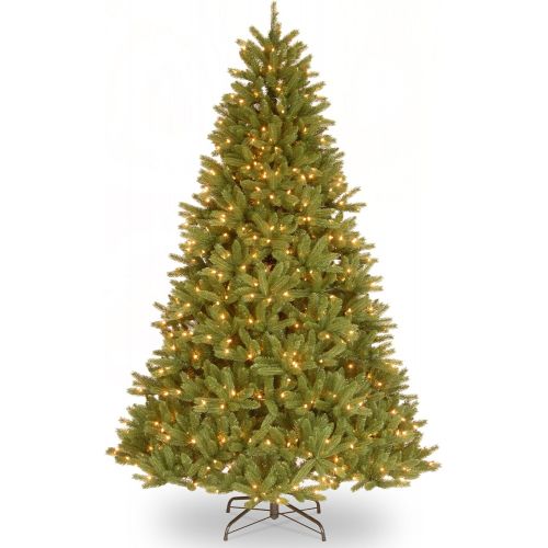  National Tree Company National Tree 7-12 Foot Feel-Real Grande Fir Hinged Tree with 750 Clear Lights (PEGF4-307-75)