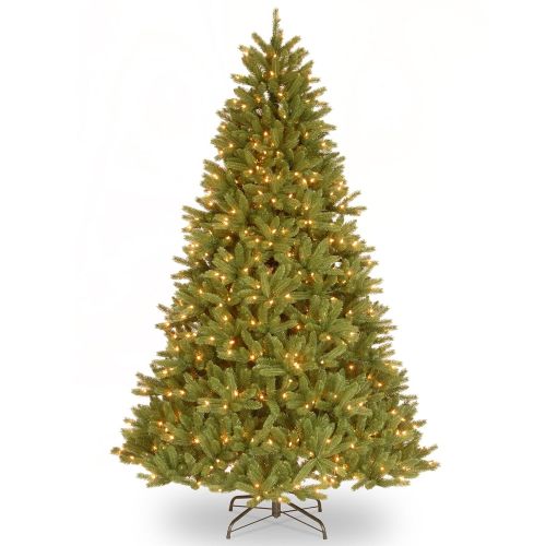  National Tree Company National Tree 7-12 Foot Feel-Real Grande Fir Hinged Tree with 750 Clear Lights (PEGF4-307-75)