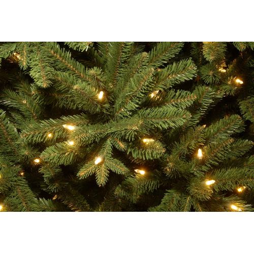  National Tree Company National Tree 7.5 Foot Feel Real Scandinavian Fir Tree with 750 Clear Lights, Hinged (PES4-300-75)