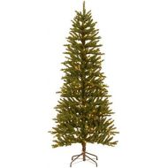National Tree Company National Tree 6.5 Foot 2D Wrapped Tree with 250 Clear Lights in Metal Folding Stand (KNTD3-307-65)