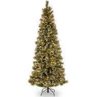 National Tree Company National Tree 6.5 Foot Glittery Bristle Slim Pine
