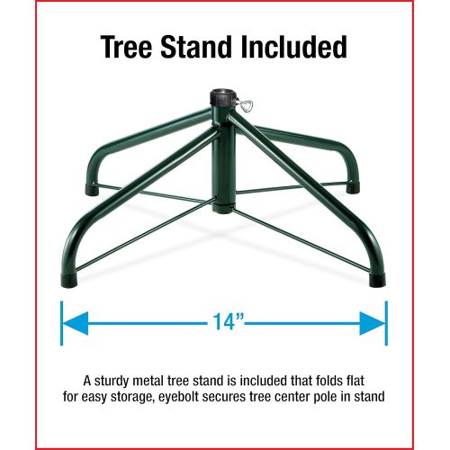  National Tree Company National Tree 7 Foot North Valley Spruce Tree, Hinged (NRV7-500-70)