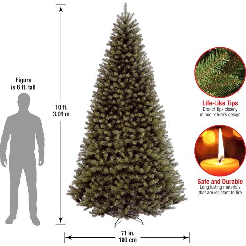  National Tree Company National Tree 7 Foot North Valley Spruce Tree, Hinged (NRV7-500-70)