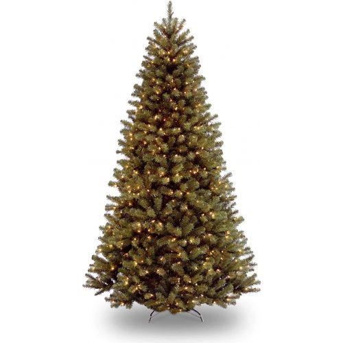  National Tree Company National Tree 6.5 Foot North Valley Spruce Tree with 450 Clear Lights, Hinged (NRV7-300-65)