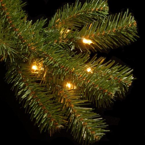  National Tree Company National Tree 6.5 Foot North Valley Spruce Tree with 450 Clear Lights, Hinged (NRV7-300-65)