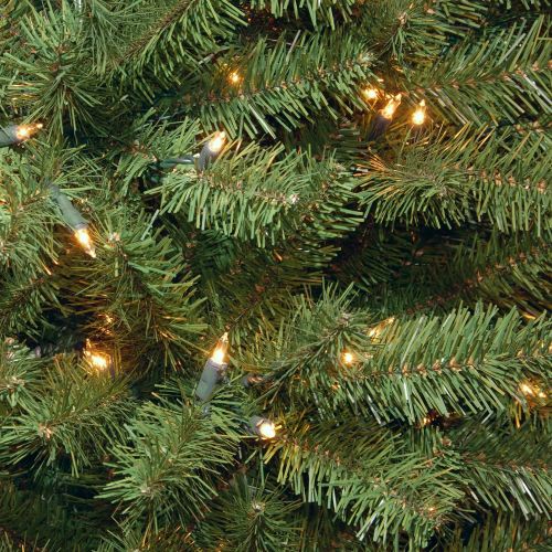  National Tree Company National Tree 6.5 Foot North Valley Spruce Tree with 450 Clear Lights, Hinged (NRV7-300-65)